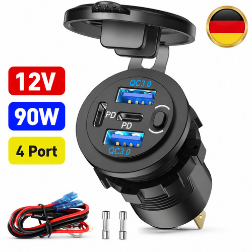 Presa auto porte 12v 3 - auto, qc