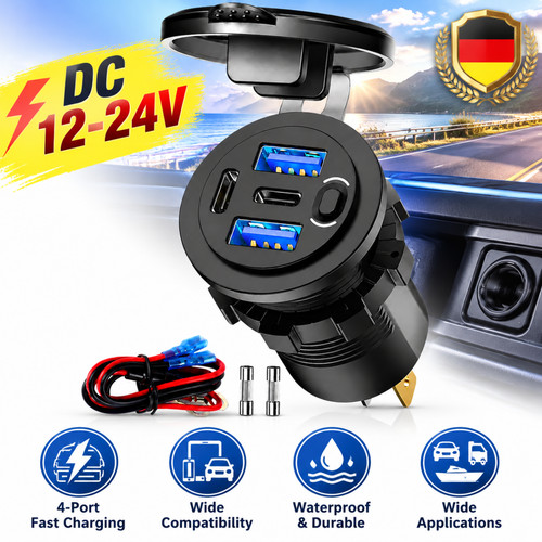 Presa auto 12v 90w - 90w, 4