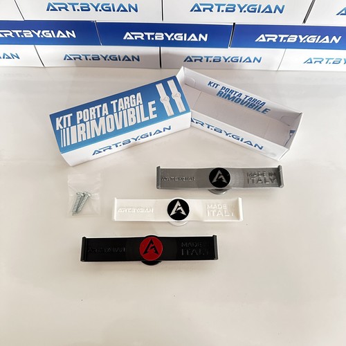 Porta targa auto rimovibile